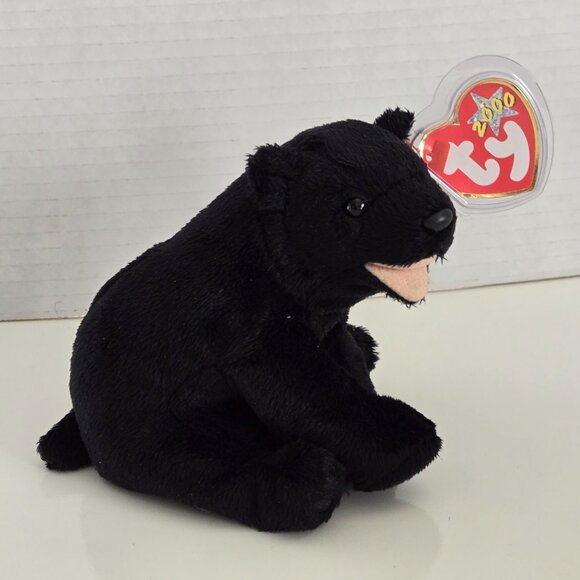 3/$25 NWT BEANIE BABY - Cinders the Black Bear - Picture 1 of 2